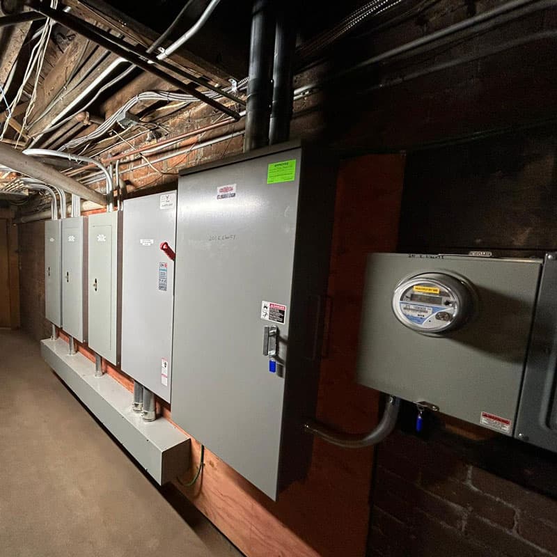 Commercial electrical installation by White Light Electric.